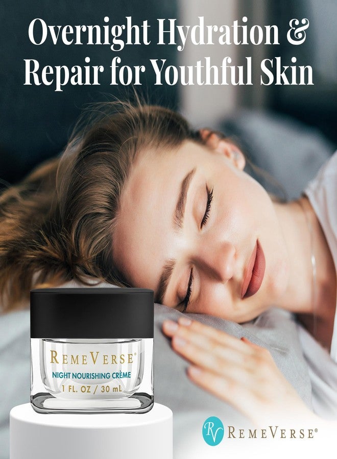 RemeVerse Night Nourishing Crème - Skin-Renewing Face Moisturizer for Women & Men, Hydrating Formula with Hyaluronic Acid, Peptides, Collagen & Glycerin for All Skin Types - Nourishing Facial Cream - Image 4